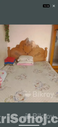 খাট, ৫ ফিট ৭ ফিট,, মালয়েশিয়ান উট কাঠের